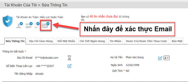 Xác thực email w88