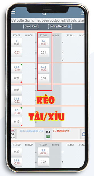 kèo tài xỉu số đỏ casino