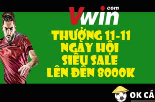 Vwin thưởng 11-11 ngày hội siêu sale lên đến 8000K