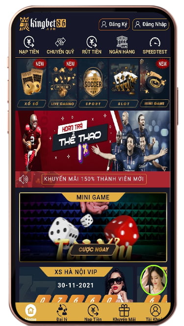 Giao diện Kingbet86 mobile