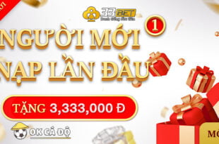 33BET Thưởng nạp lần đầu