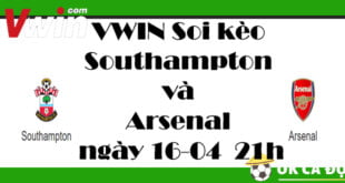 VWIN Soi kèo Southampton và Arsenal ngày 16-04 21h