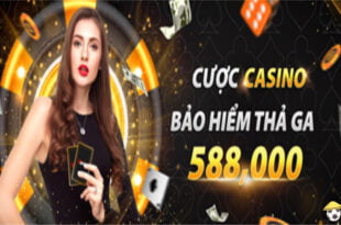 Thả ga đặt cược casino cùng bảo hiểm hoàn cược khi thua tại Vwin 2